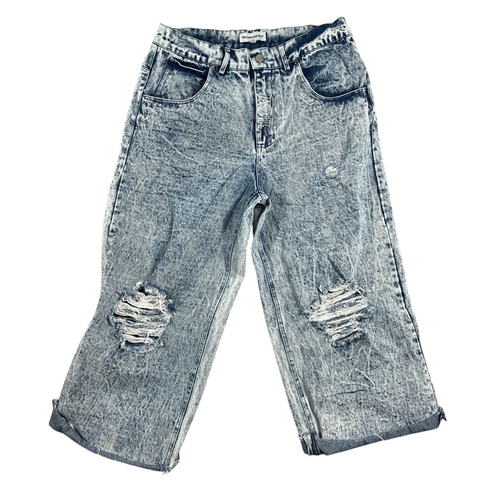 Heaven Can Wait I Heart Nothing Jeans Size L Altered/Cropped